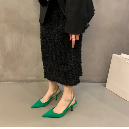 Pointed Slingback Heels