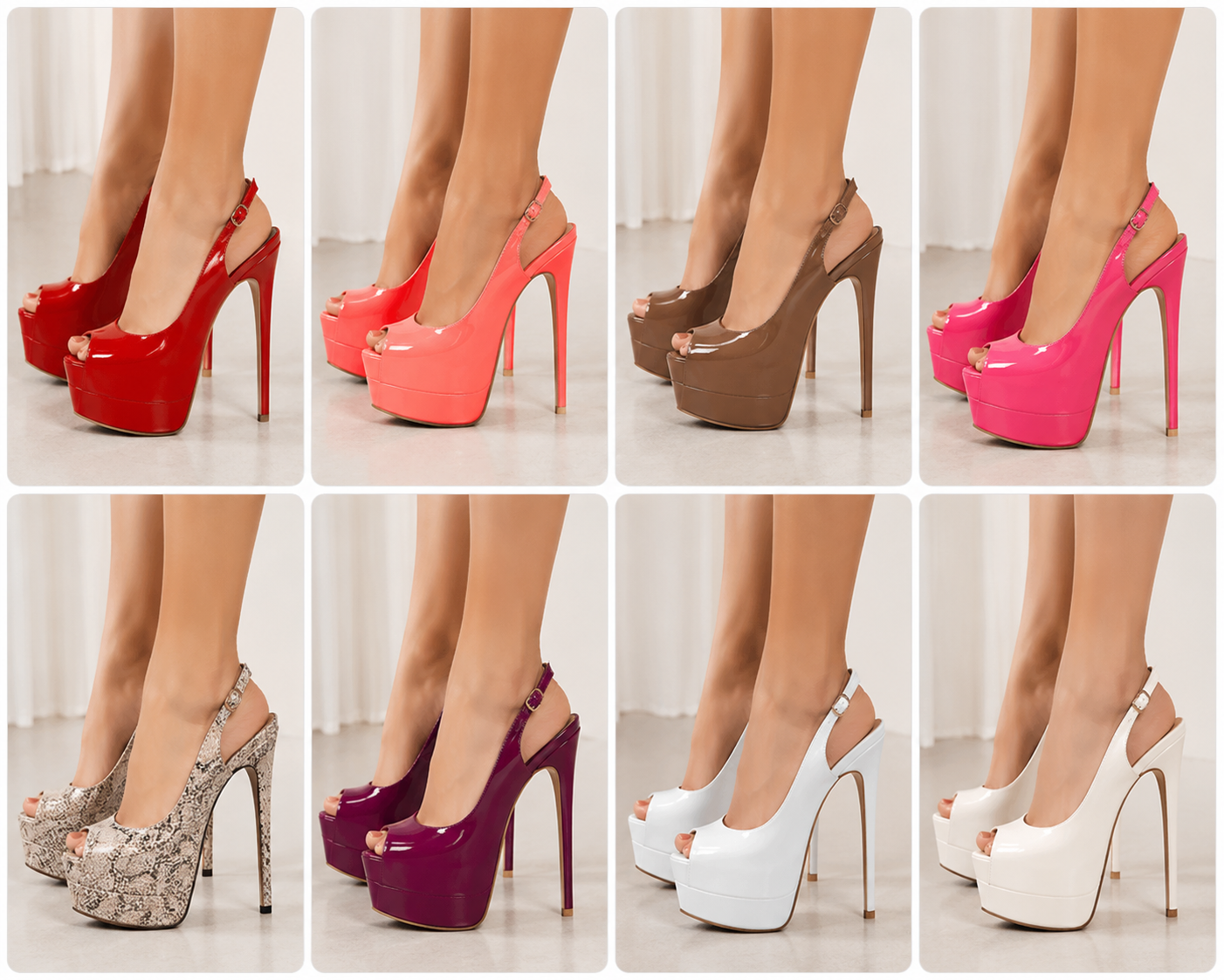 Platform Slingback Heels