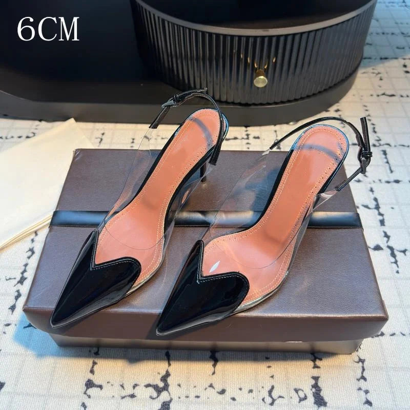 Transparent Slingback Heels