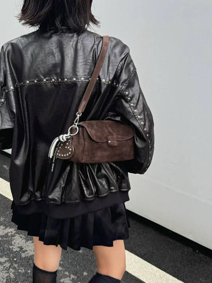 Suede Baguette BagWomen's Handbag