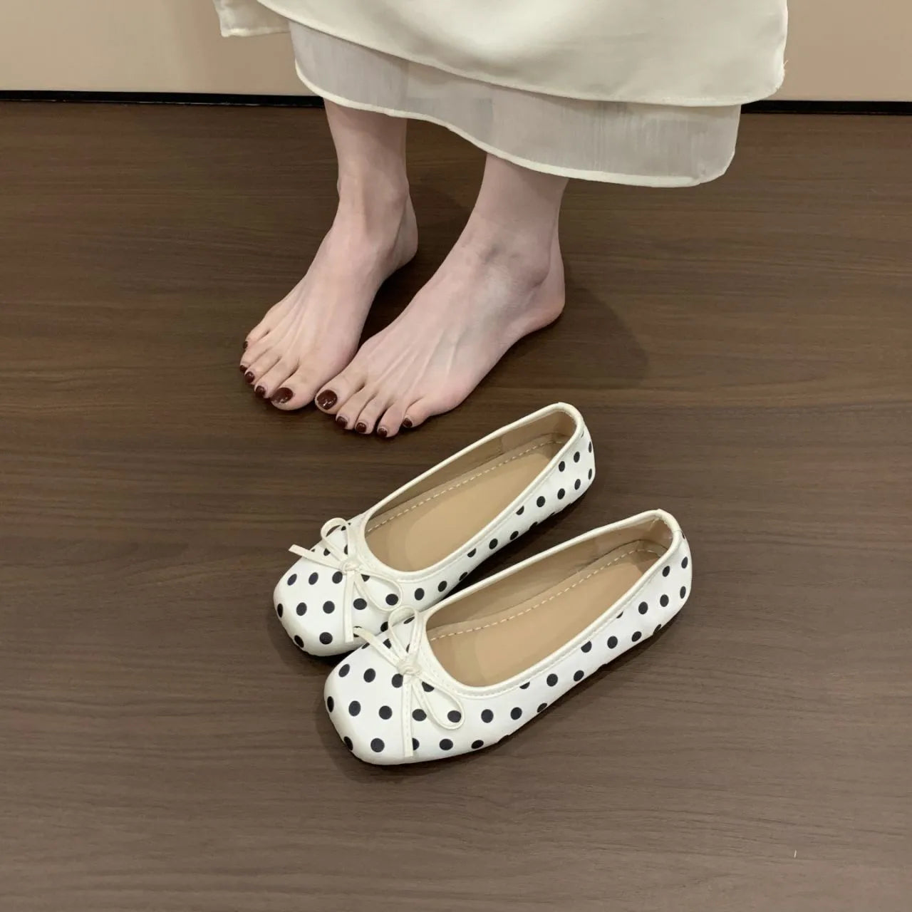 Polka Ballet Flats