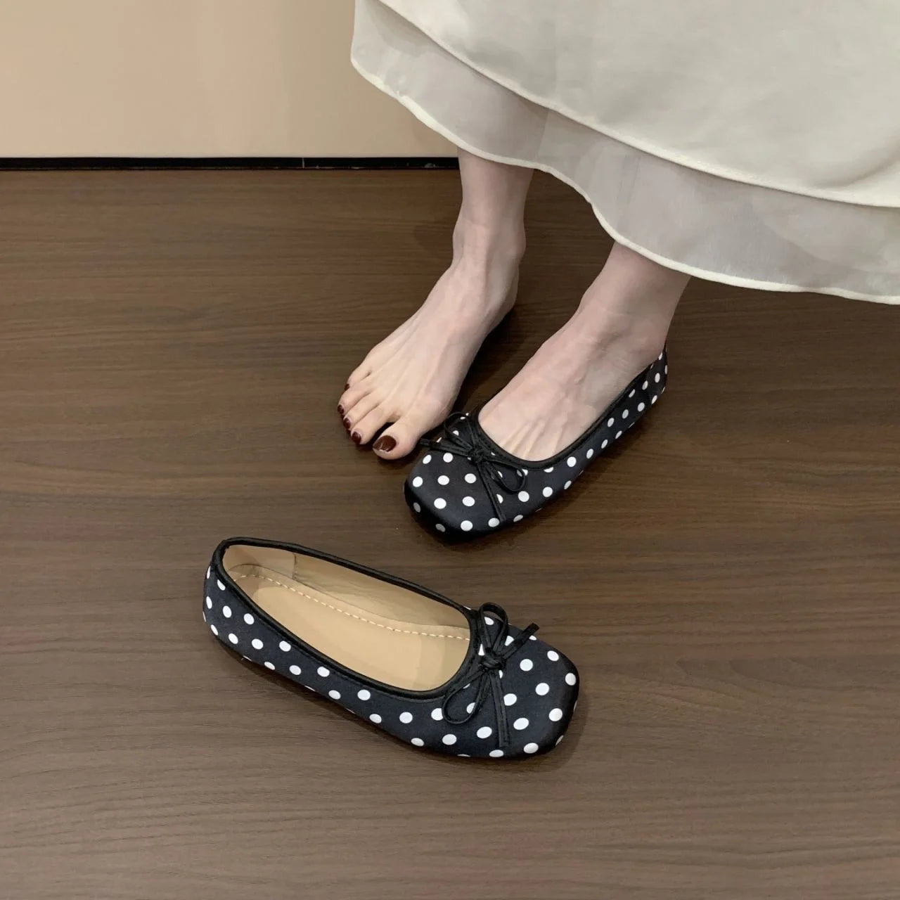 Polka Ballet Flats
