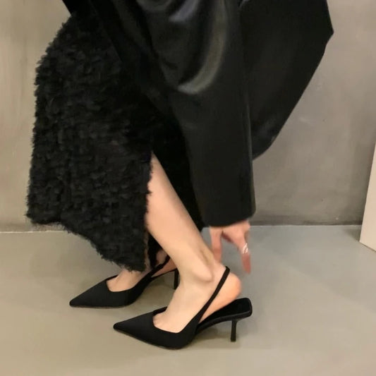 Pointed Slingback Heels
