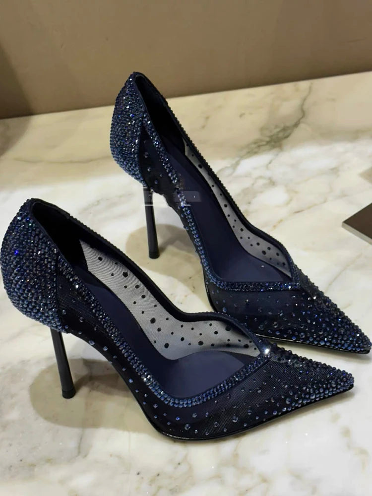 Crystal Stiletto Pumps