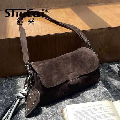 Suede Baguette BagWomen's Handbag