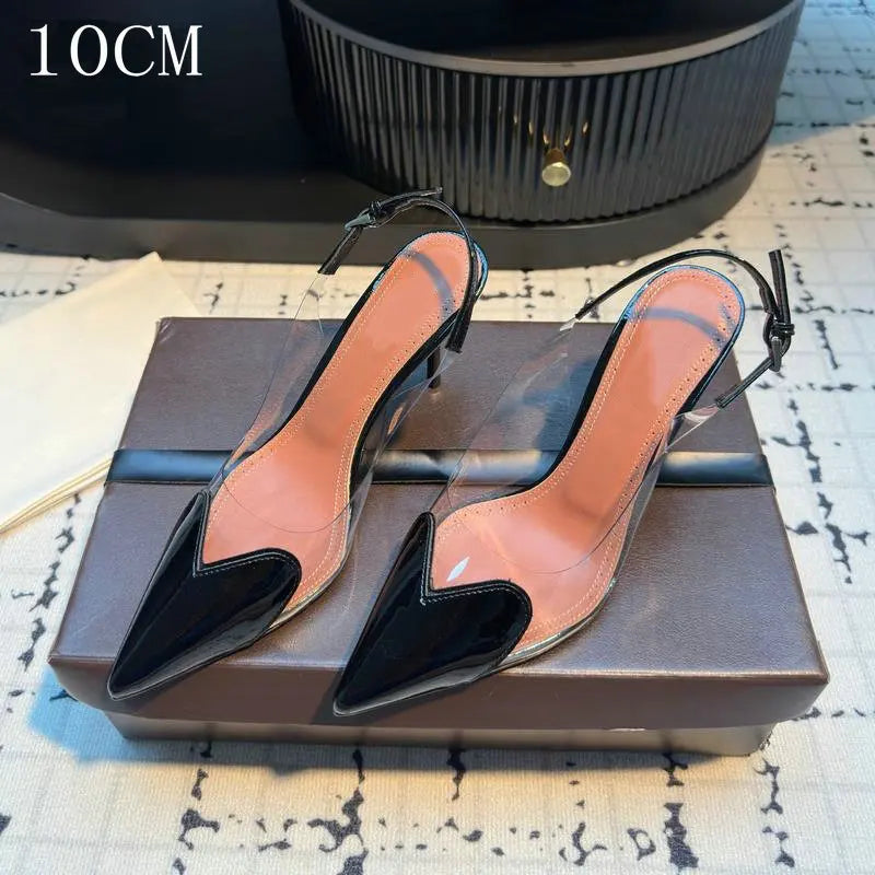 Transparent Slingback Heels