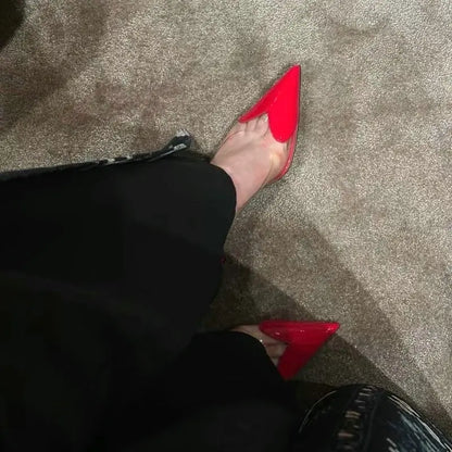 Transparent Slingback Heels