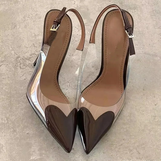 Transparent Slingback Heels