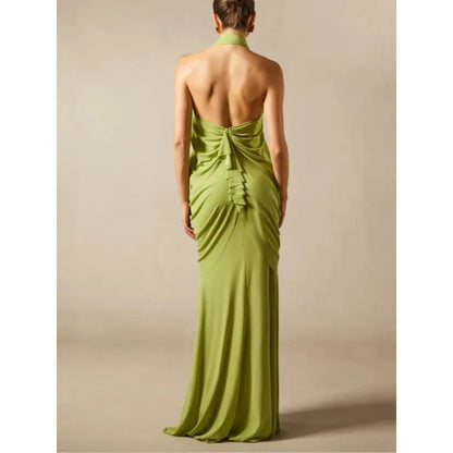 Olive Halter Dress