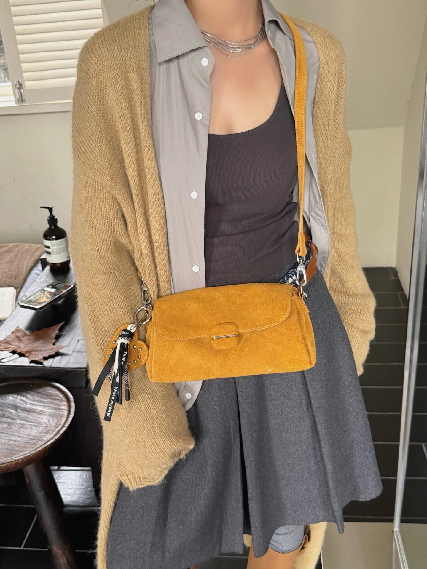 Suede Baguette BagWomen's Handbag