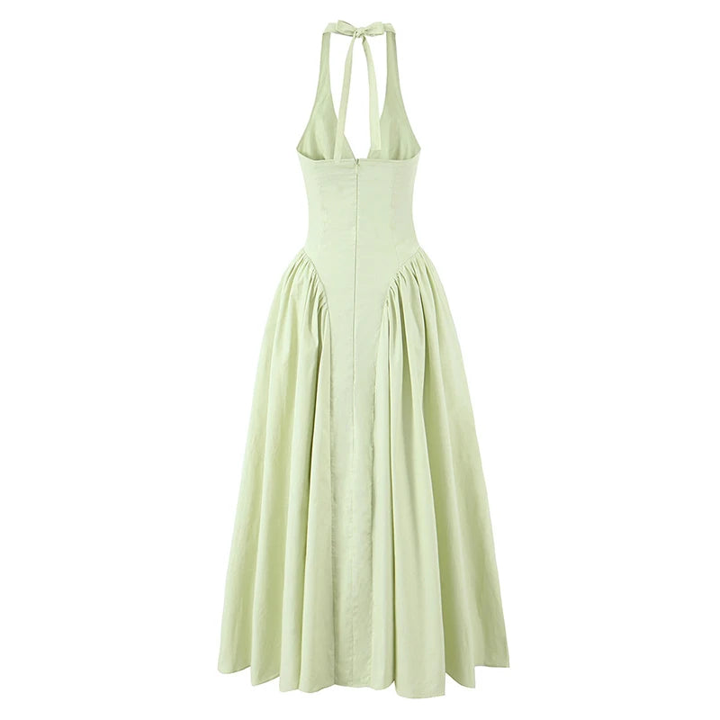 Celeste Halter Midi Dress