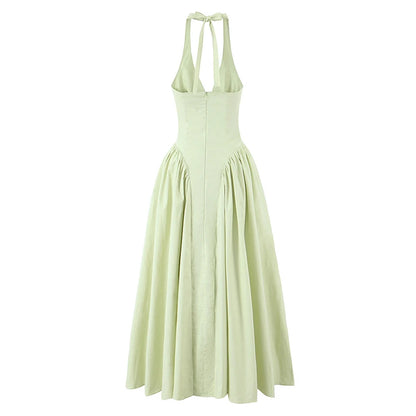 Celeste Halter Midi Dress