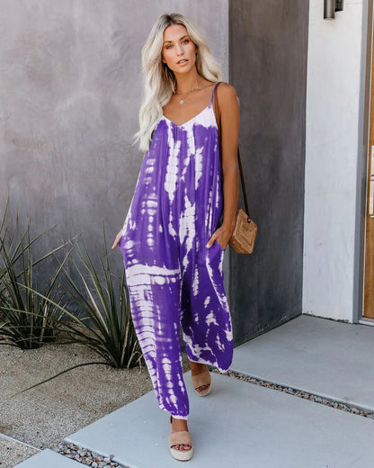 Celina Studio Isla Breeze Printed Wide-Leg Jumpsuit