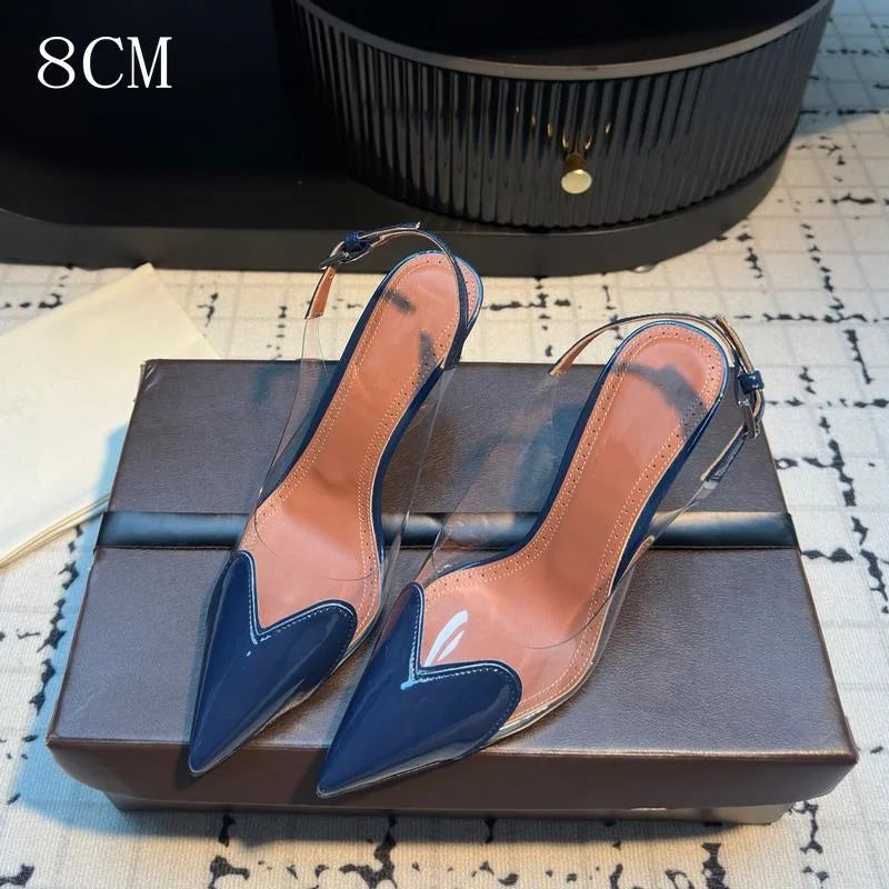 Transparent Slingback Heels
