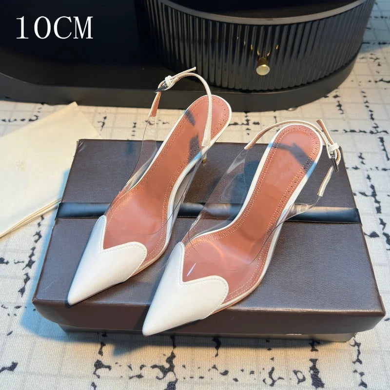 Transparent Slingback Heels