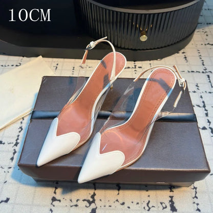 Transparent Slingback Heels