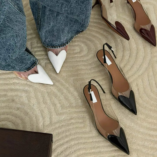 Transparent Slingback Heels