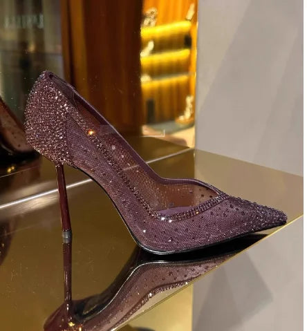 Crystal Stiletto Pumps