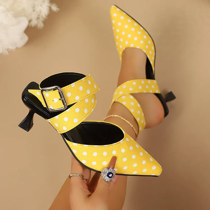 Polka Strap Heels
