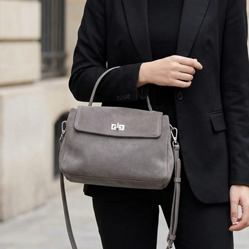 Vintage Genuine Leather Shoulder Bag | Celina Studio