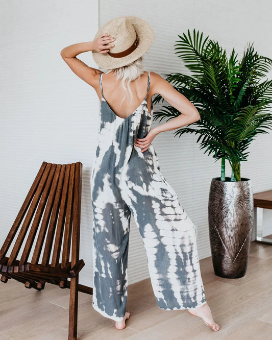 Celina Studio Isla Breeze Printed Wide-Leg Jumpsuit