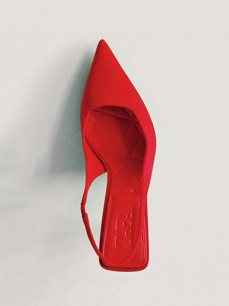 Pointed Slingback Heels
