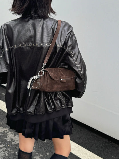Suede Baguette BagWomen's Handbag