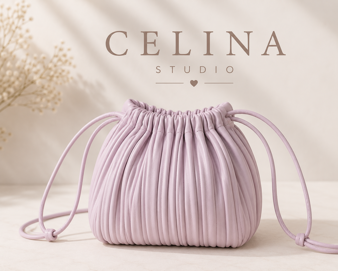 Woven Drawstring Bucket Bag | Celina Studio