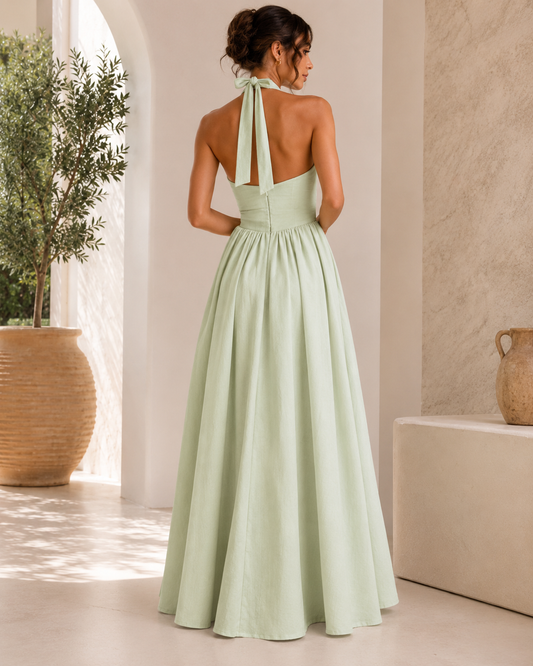 Celeste Halter Midi Dress